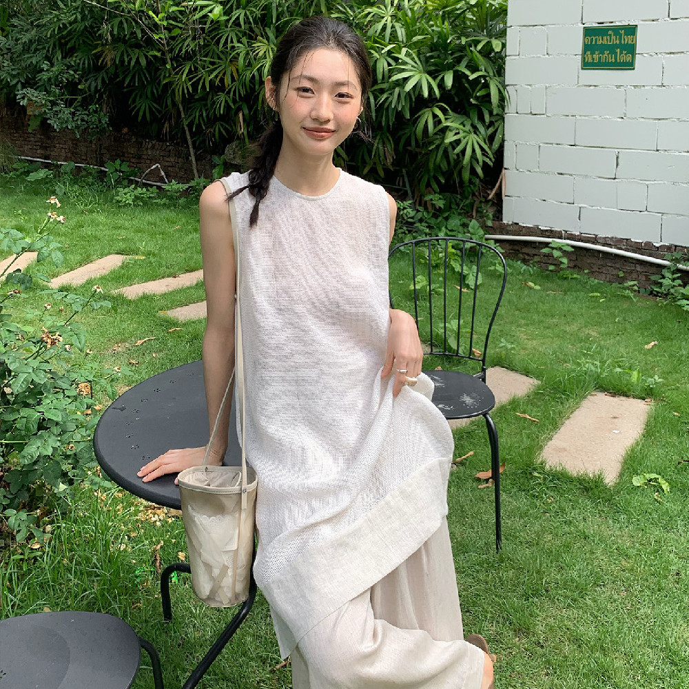 Fashion Personality Stitching Hollow Camisole Women