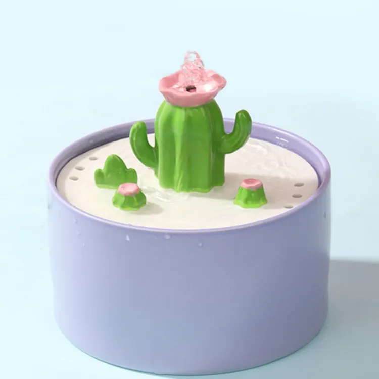 Cat Ceramic Water Dispenser Flowing Silent Constant
