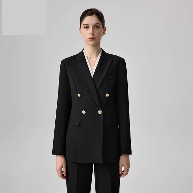 Women's Shirt Suit Pants Springsummer Business Suit - Black