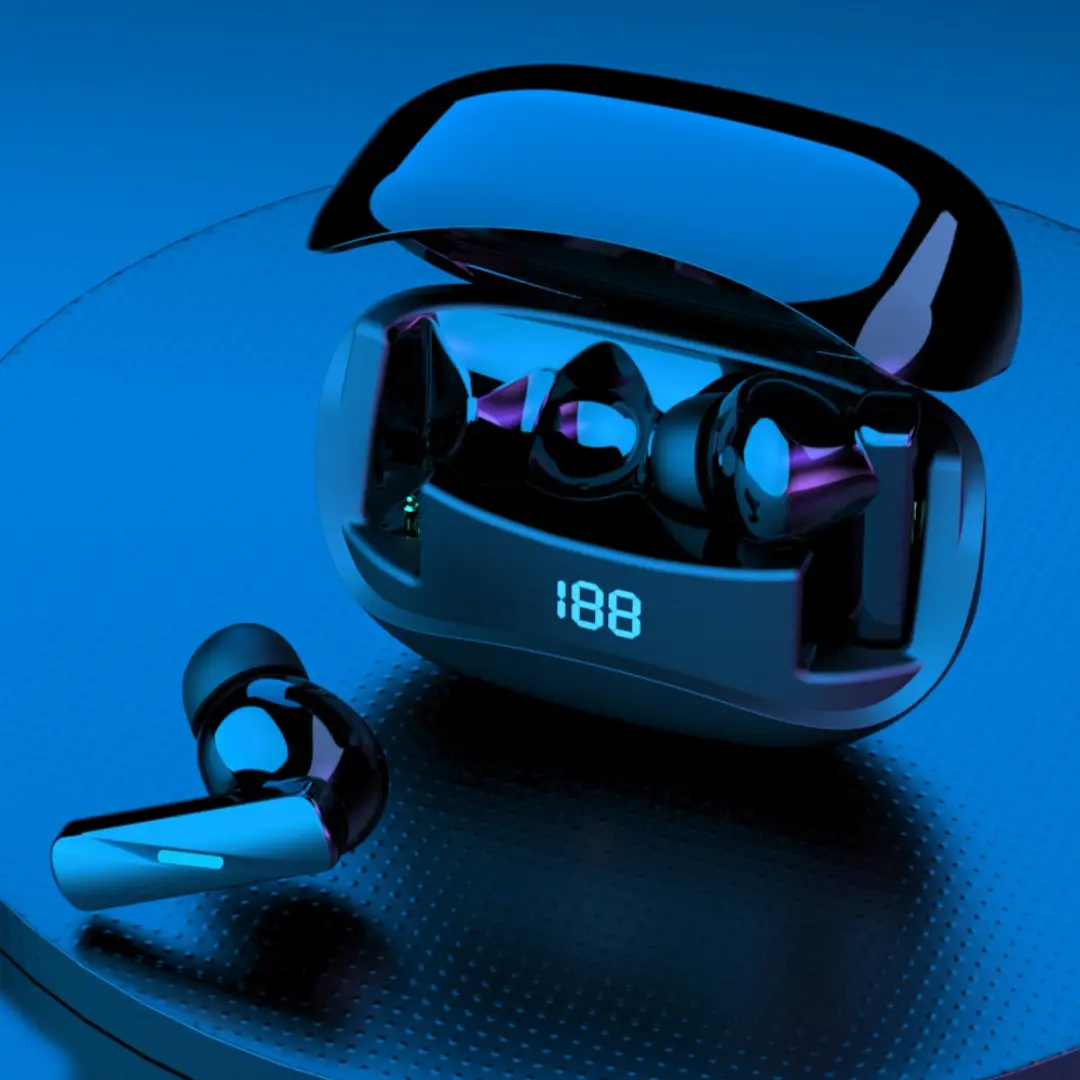 Double Ear With Digital Display With Noise Reduction Mate60pro Bluetooth Headset