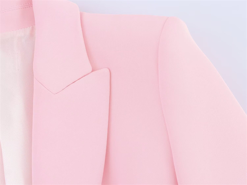 Cuff Suit Jacket Elegant Straight-leg Trousers Suit