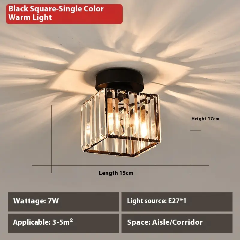 Crystal Aisle Ceiling Lamp Simple Lamps