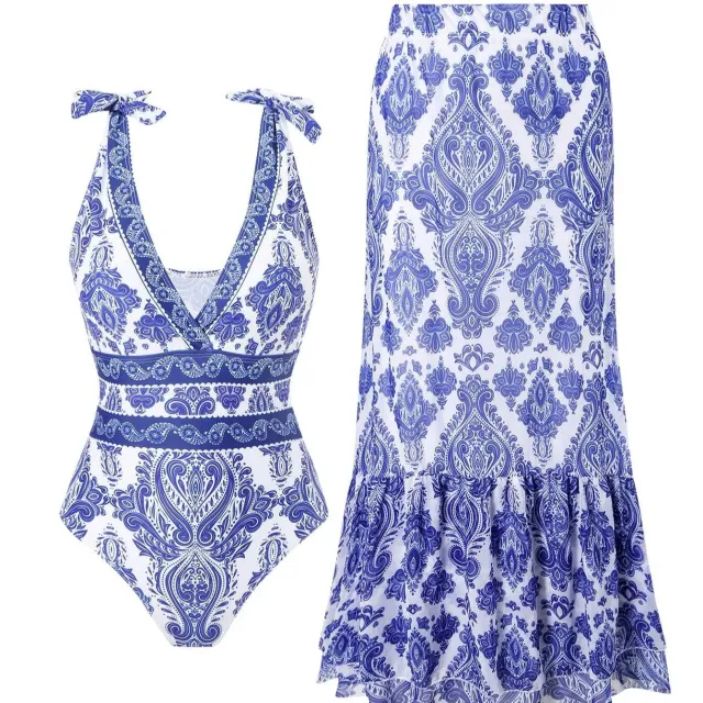 Ethnic Style One piece Swimsuit For Women Beach Suit Color 4 Xl - Shop at LoveMi