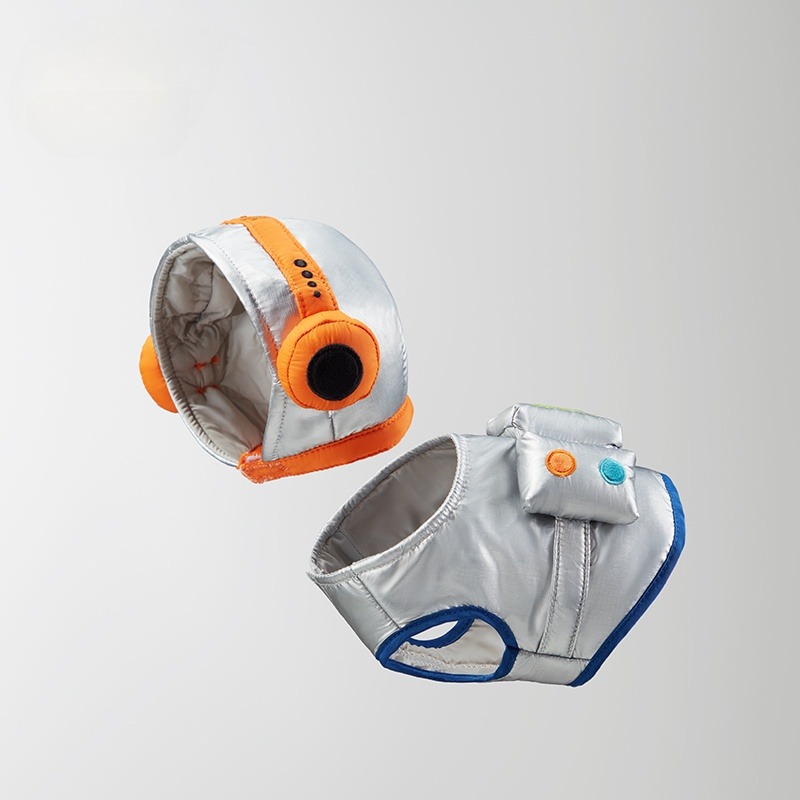 Babycare West Highland Plush Puppy Command Dog Scarf Hat Dog Clothes Set