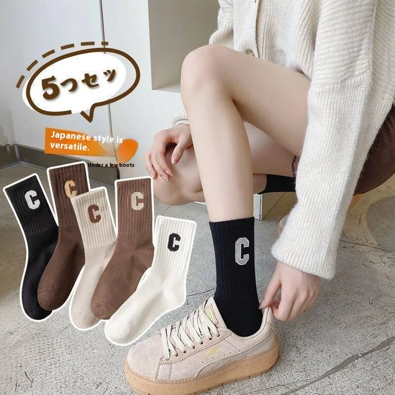 Socks For Women Mid-calf Length Socks Thin - Big C