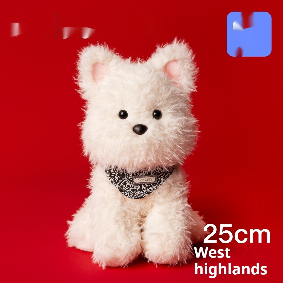 Bobova West Highland Puppy Dog Doll Plush Toy Birthday Gift
