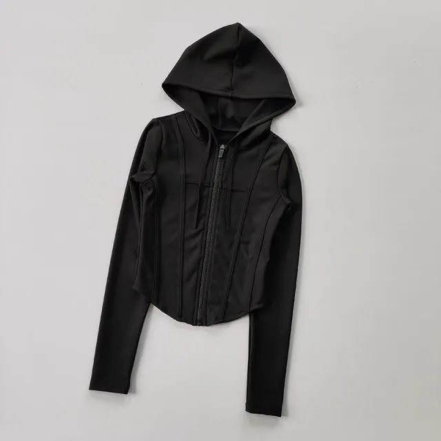 Women's Workout Clothes Sports Top Running Jacket Black - Shop at LoveMi
