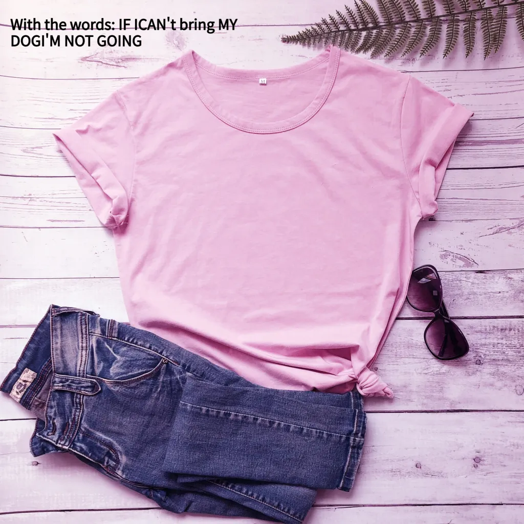 Cotton Temperament Commute Pullover Short Sleeve - Pink