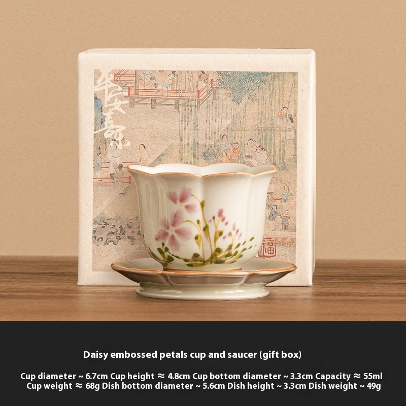 Hand-painted Petal Cups Chinese Ceramic Cup