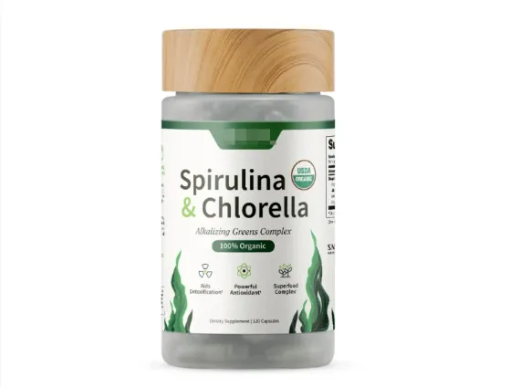 Nitric Oxide Saw Palm Capsule Combination Sets Nitricoxide - Spirulina Health 120 Capsules