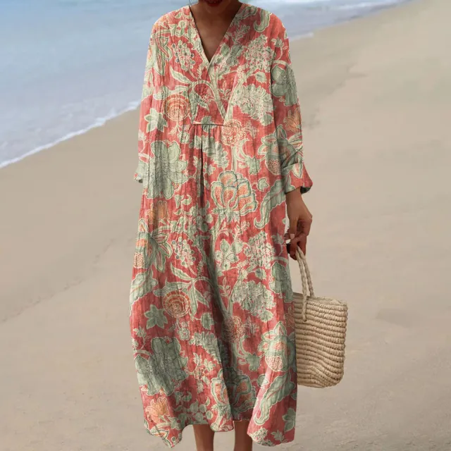 Long Sleeve Shirt Dress Women's Casual Floral Style 60 - Shop at LoveMi