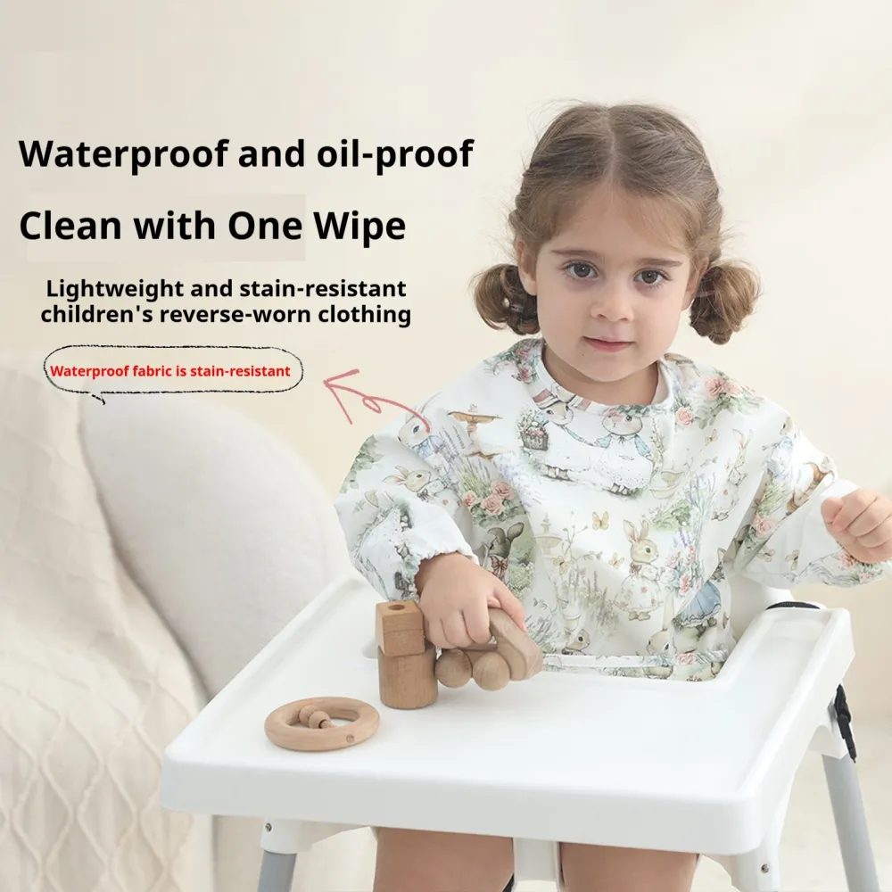 Children's Gown Waterproof Inside-out Bib