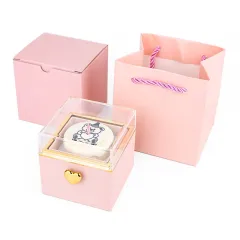 Bear Birthday Cake Surprise Flip Ring Box - Colour Box Gift Box Handbag - View 1