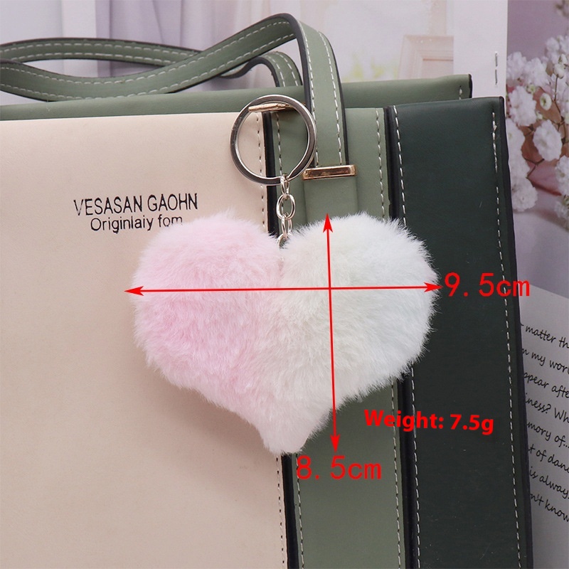 Cute Simple Colorful Love Plush Key Chain Pendant Butterfly