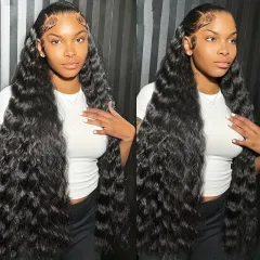 Small Curly Wig, Partial Long Curly Hair, High Temperature Silk Chemical Fibre Headgear - Black 26Inch - View 1
