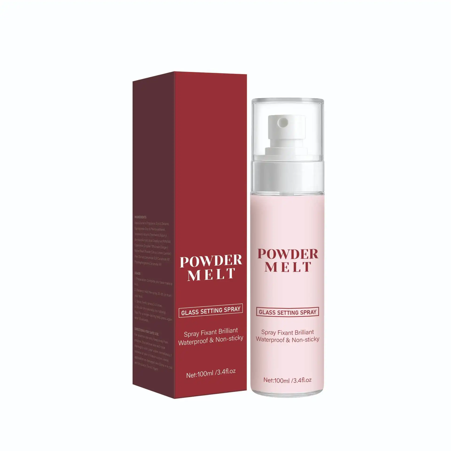 Powder Molten Glass Makeup Mist Spray