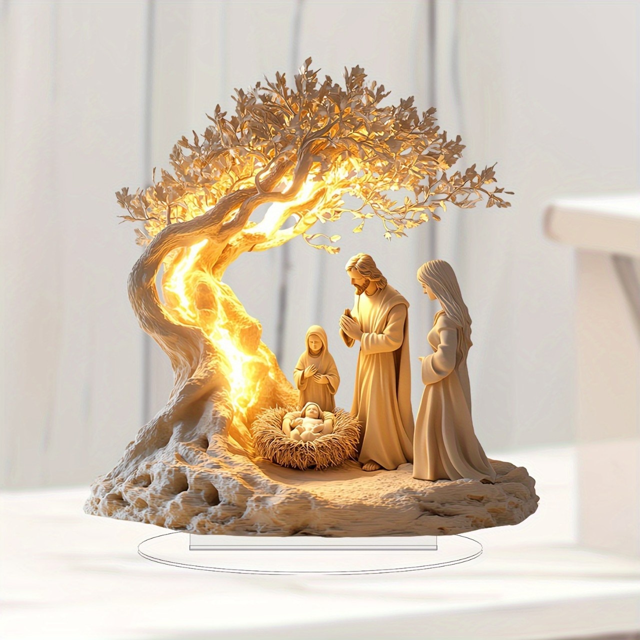 Jesus Tree of Life Acrylic Ornament
