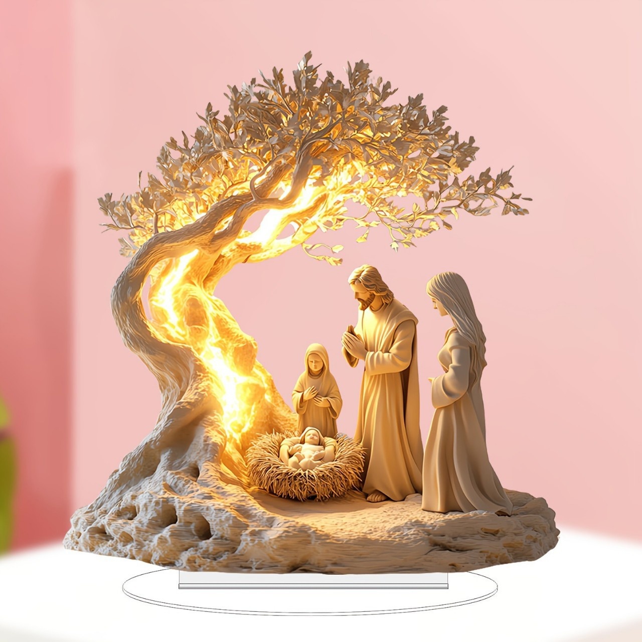 Jesus Tree of Life Acrylic Ornament