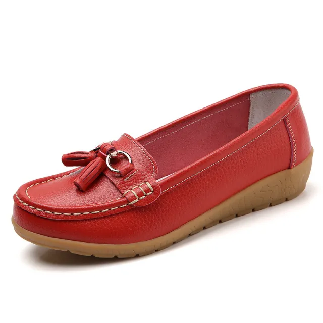 Women's Soft Bottom Wedge Comfortable Versatile Shoes Red - Shop at LoveMi