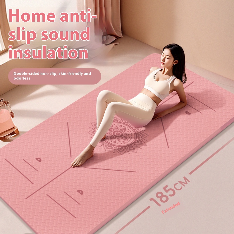 Widened Tpe Yoga Mat Thickened Non-slip