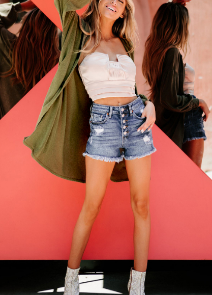 Guacamole Green Hooded Side Split Open Kimono With Pocket