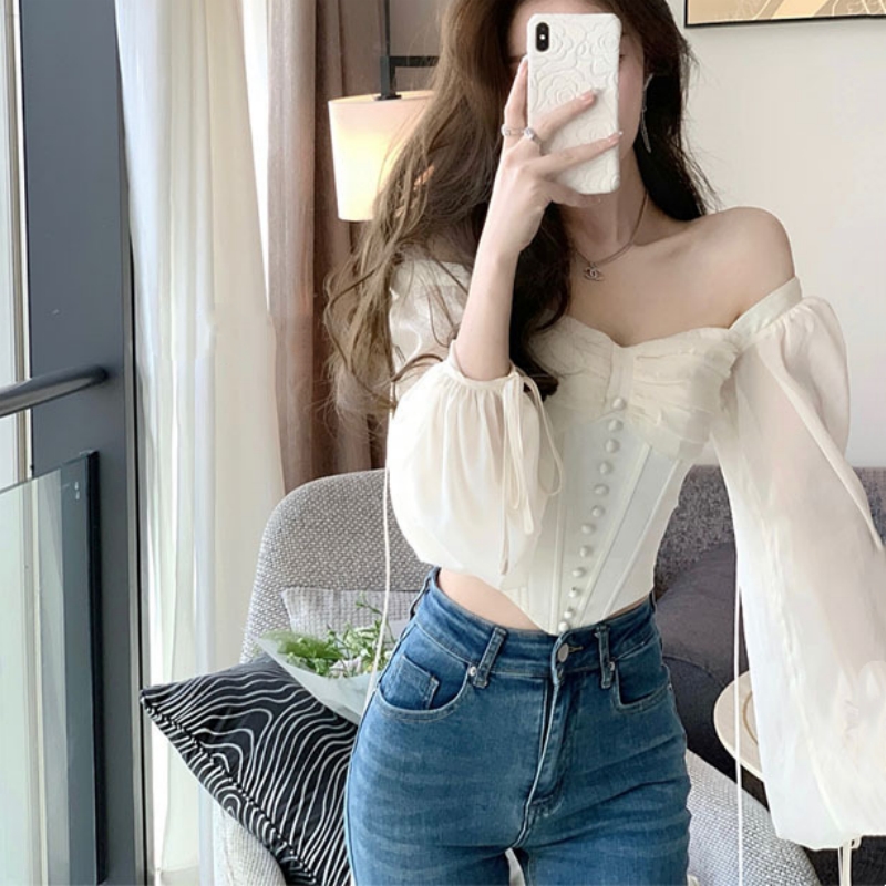 Pure Desire Trap Atmosphere Beautiful Women's Shirt