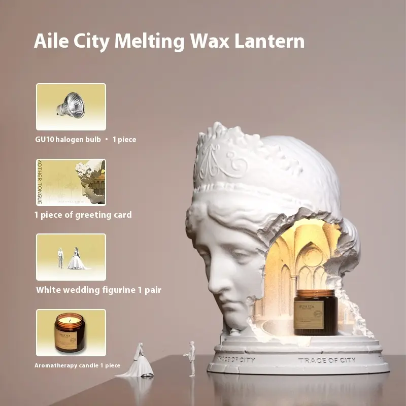 Love City Church Building Wedding Gift Bedroom Candle Light