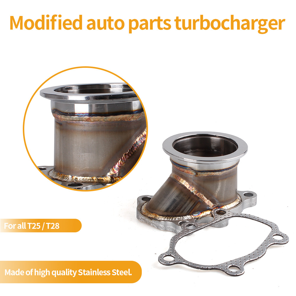 The 5-hole Flange Base Of The Turbocharger Is Equipped With Gaskets