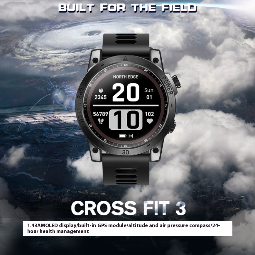 Outdoor Sport Smart Watch Altitude Air Pressure Compass Multifunctional