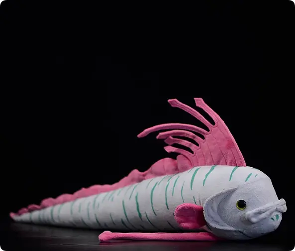 Paddle Fish Doll Simulation Royal Banded Fish Plush Toy