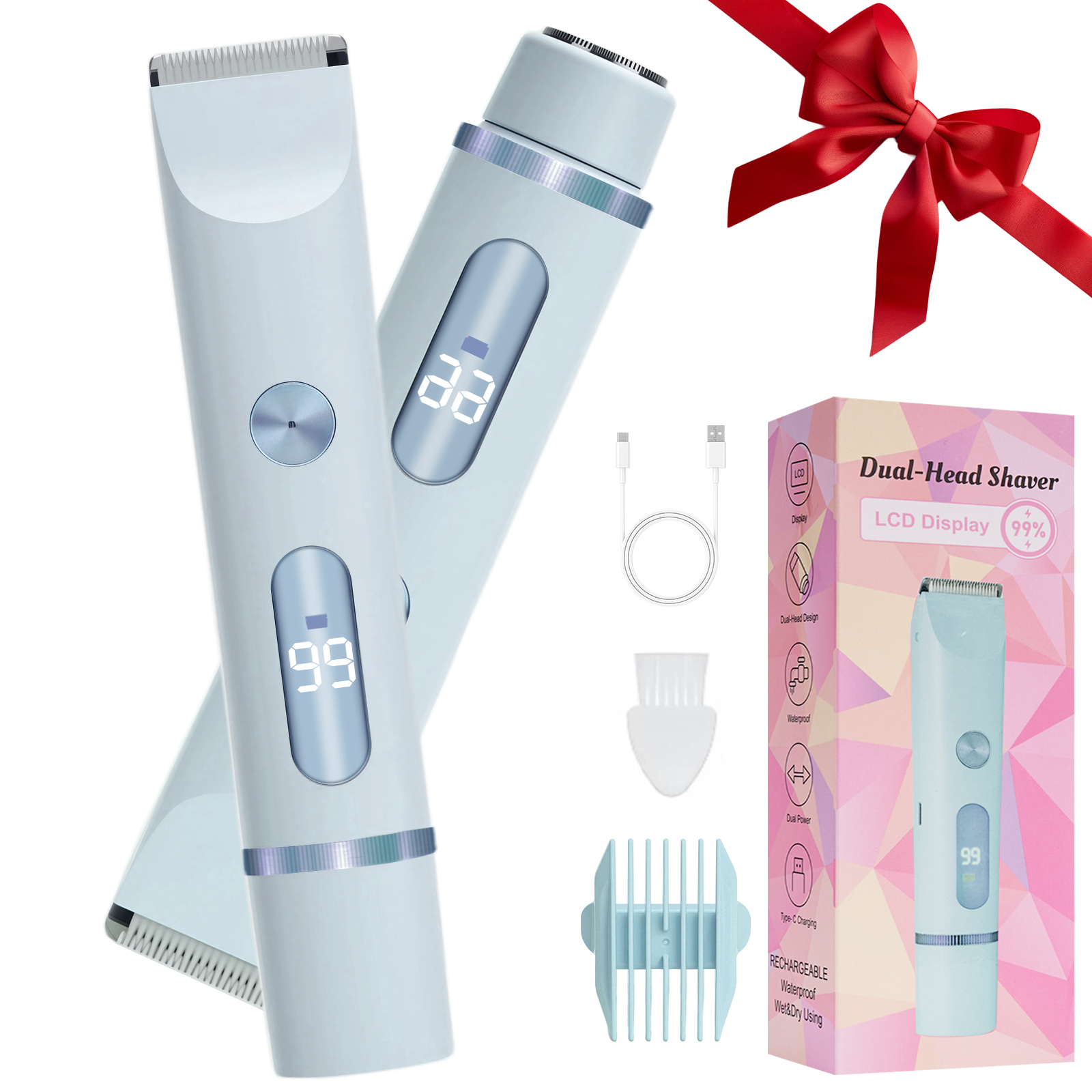 Only Private Parts Armpit Double-headed Lady Shaver Electric Mute - Image 7