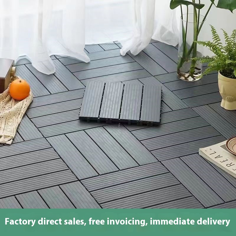 Outdoor Floor Waterproof Anti-corrosion Splicing Plastic Wood Outdoor Plastic Courtyard Balcony Terrace Self-paving
