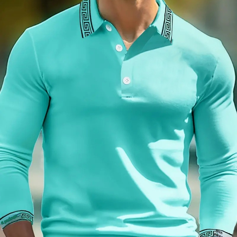 Design Button Long Sleeve Retro Loose Top