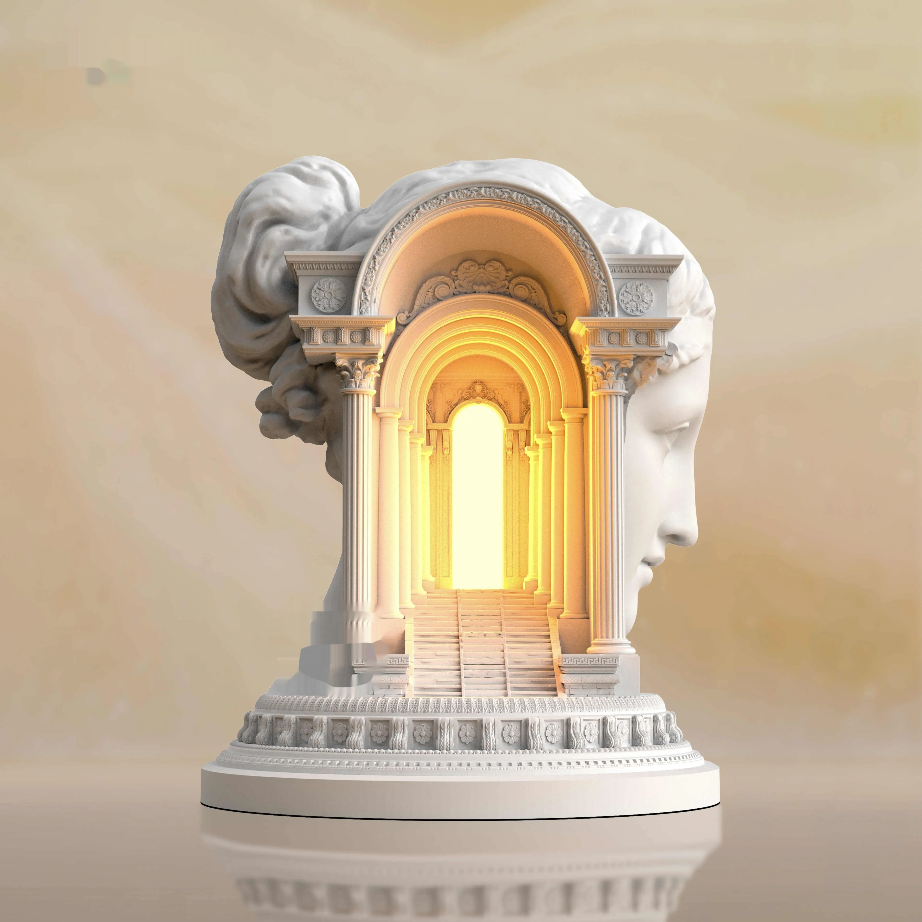 Heart Language City Gypsum Bedroom Atmosphere Bedlight