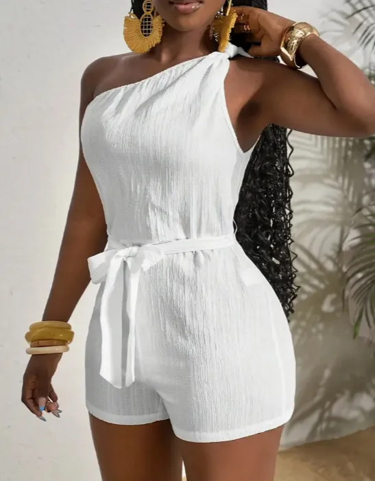 Western Bohemian Style Jumpsuit For Women White - Shop at LoveMi