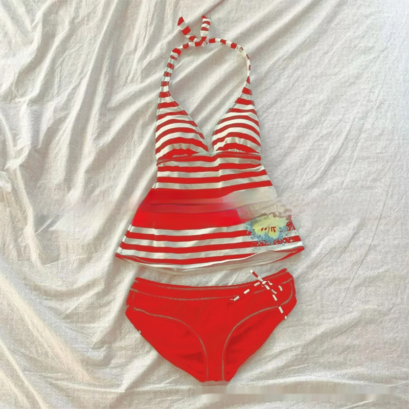 Women's Fashion Personality Suspender Stripes Vest Suit