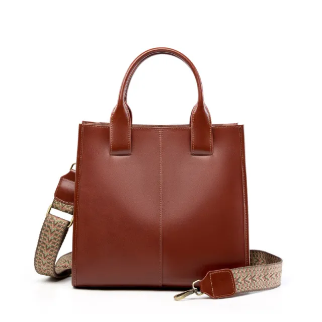 Women's Tote Large capacity Bucket Shoulder Messenger Bag Brown - Shop at LoveMi