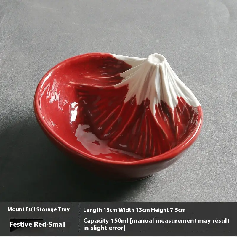 Baked Ceramic Snow Mountain Salad Bowl Beautiful Fruit Plate