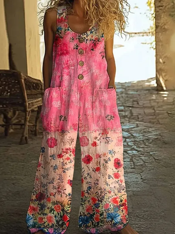 Casual Retro Personalized Printed Jumpsuit 4Xl Bd01Tcfs3382 - Shop at LoveMi