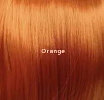 Lace Wig Medium Small Volume Highlight Gradient Long Curly Hair - Orange - View 1