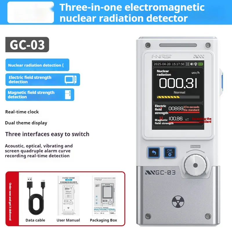 Electromagnetic Nuclear Radiation Detector Dose Alarm Apparatus Geiger Tube