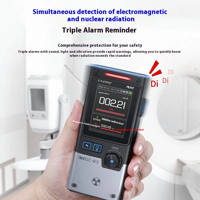 Electromagnetic Nuclear Radiation Detector Dose Alarm Apparatus