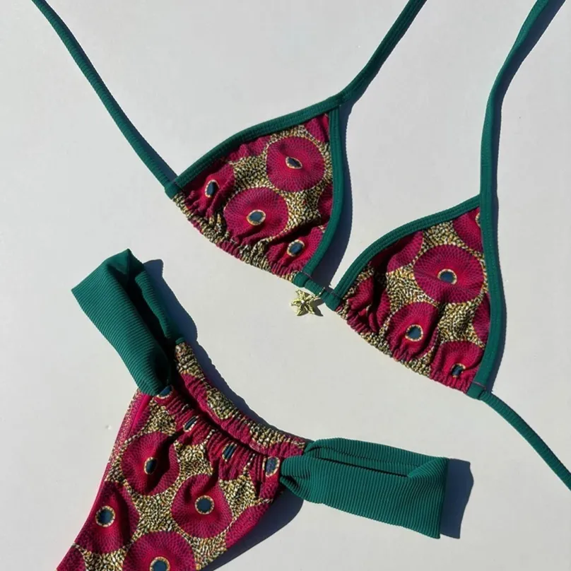 Sexy Swimsuit Women's Swimsuit Micro Bikini 2-piece Set - Is18037G1-S