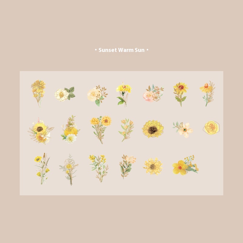 Plant Flowers Journal Decorative Source Material 40 Pieces