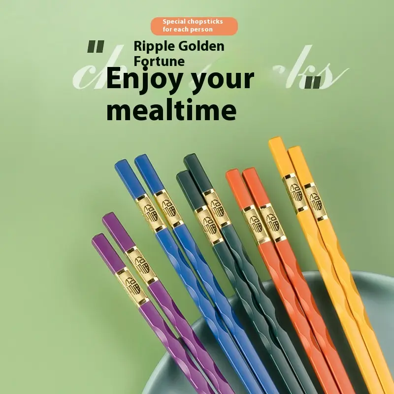 Household Non Moldy Alloy Chopsticks And Tableware