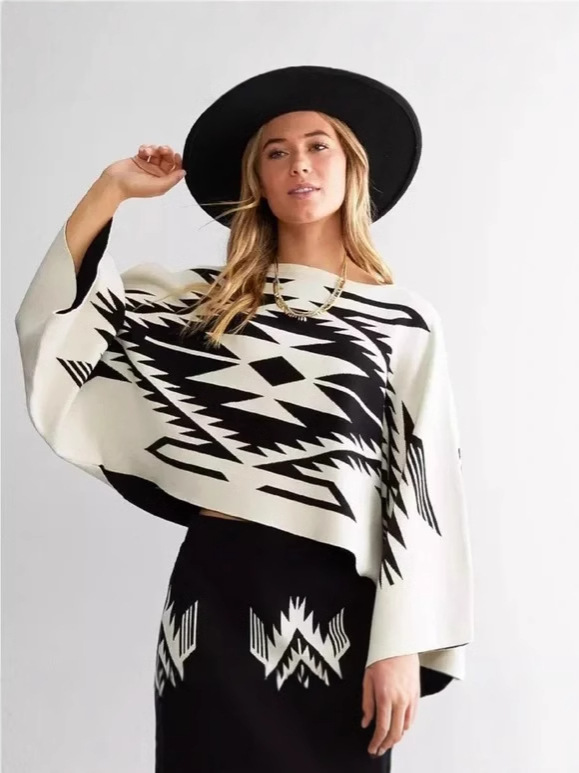 Women's Loose Knitted Top Batwing Shirt White - Shop at LoveMi