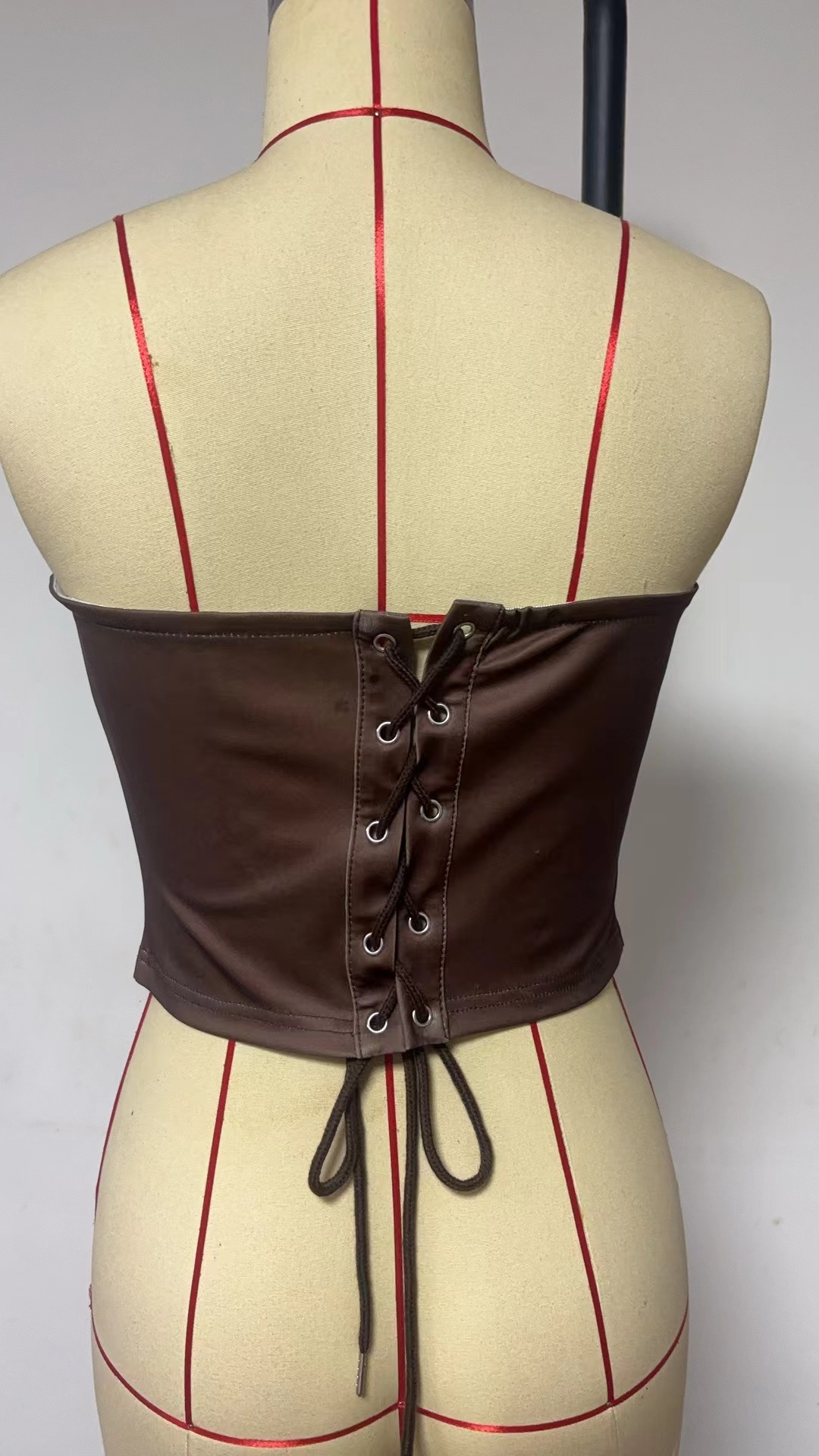 Women's Brown Digital Printing Vest Top