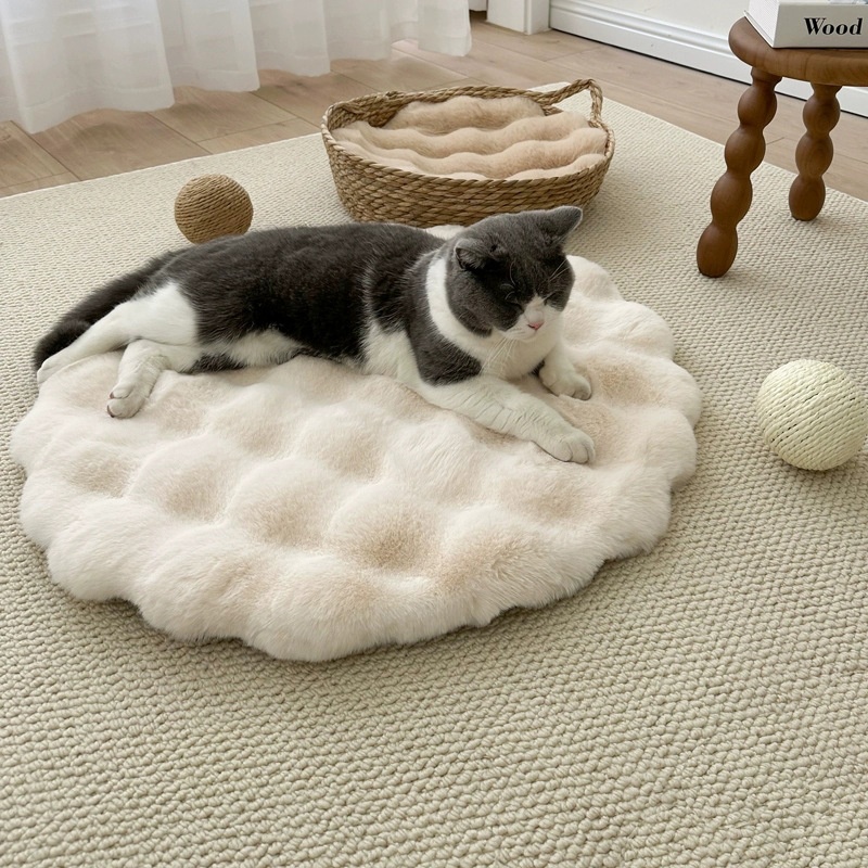 Plush Pet Pad Sleep Round Autumn And Winter Warm