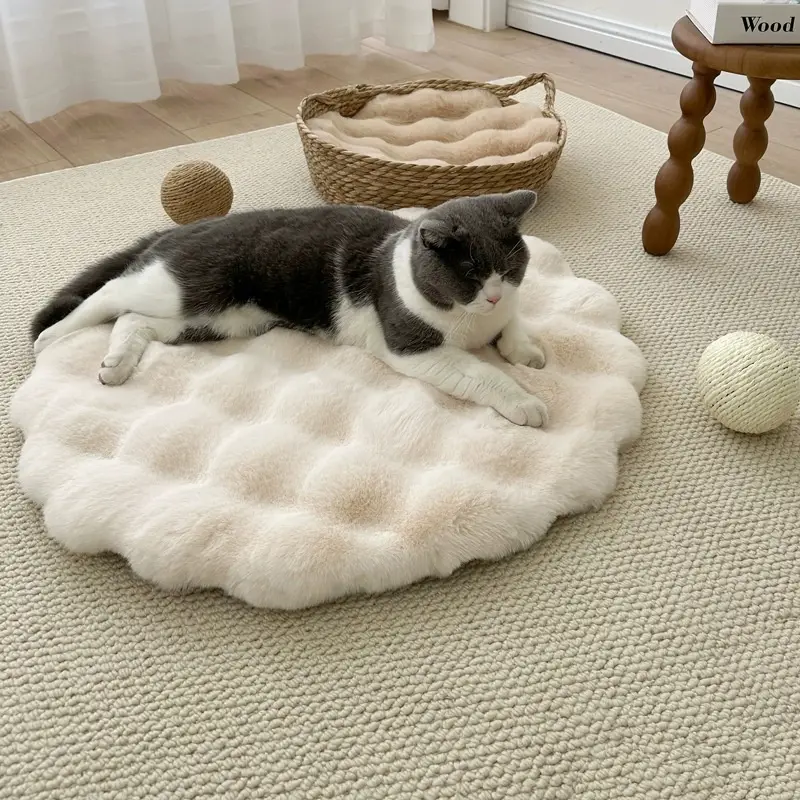 Plush Pet Pad Sleep Round Autumn And Winter Warm