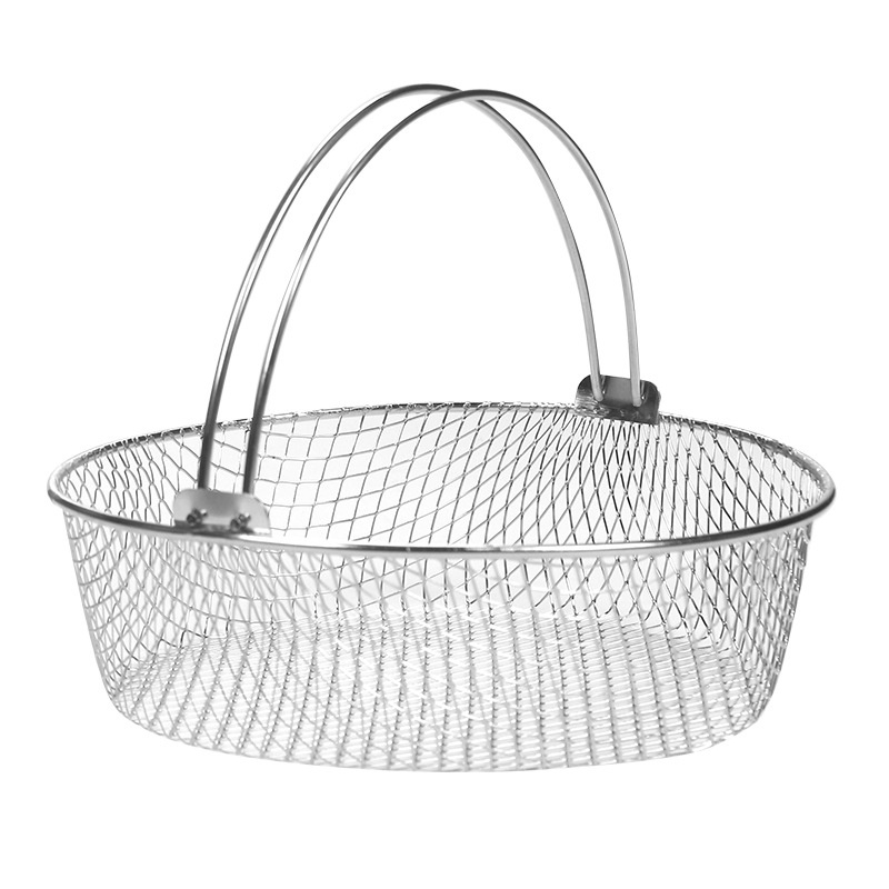 Stainless Steel Fried Strainer Oil Draining Plate Binaural